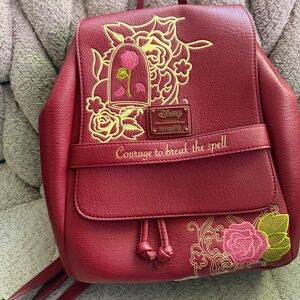 Loungefly Disney Beauty And The Beast Enchanted Rose Mini Backpack